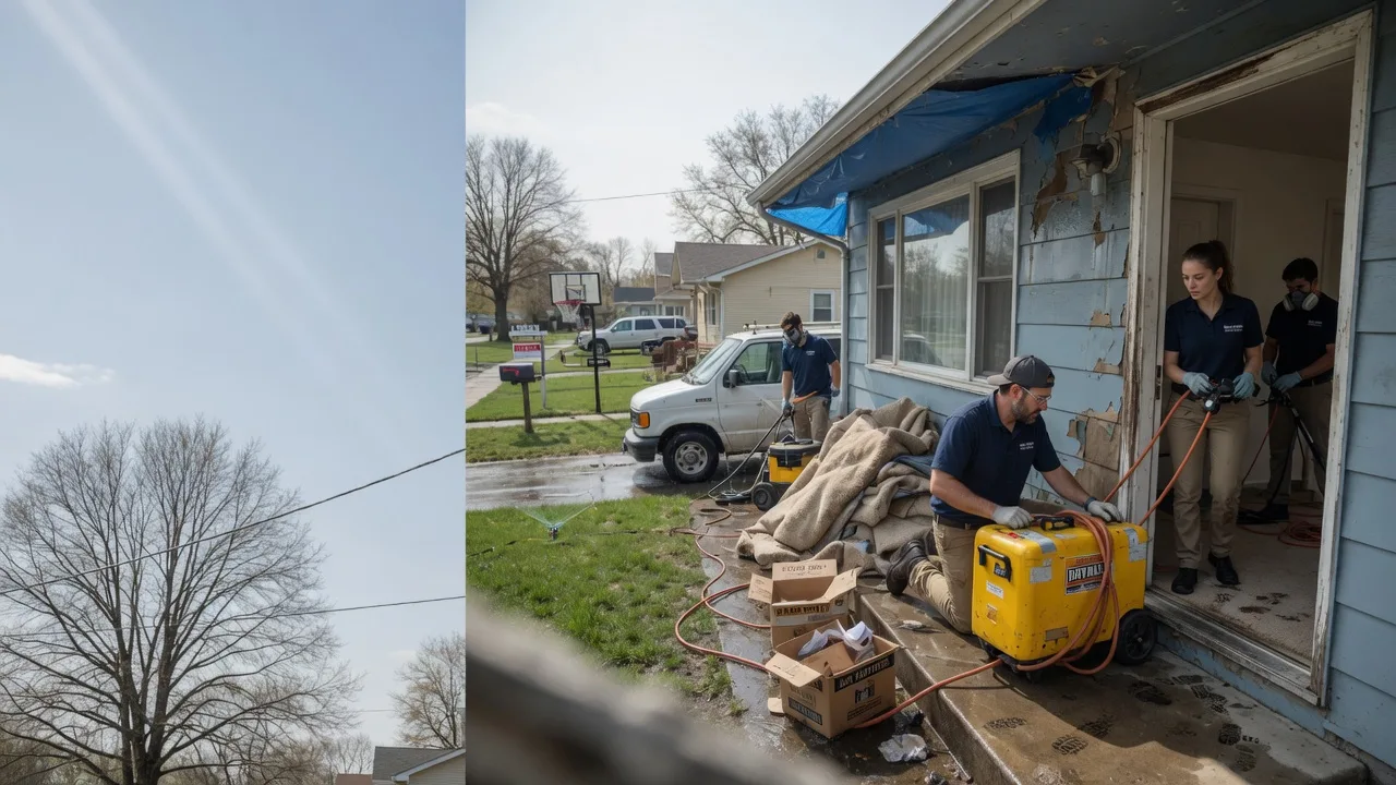 Basement Flood Cleanup in Greenfield, OH near me